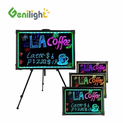 Acrylische LED-schrijftafel met zwart raam 40/60 rechthoekig met CE- en RoHS-LVD-certificaat