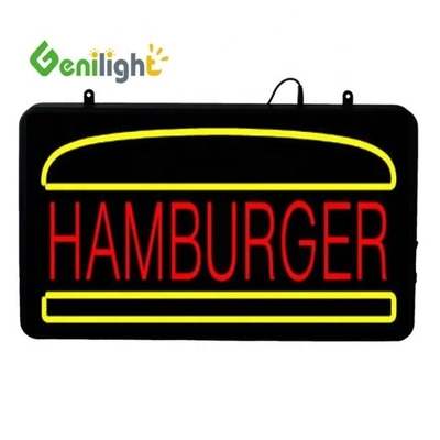 Stroomcertificaat ABS Open-Mold BURGERS KEBABS LED Sign voor maat en kleur