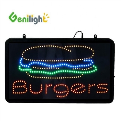 Stroomcertificaat ABS Open-Mold BURGERS KEBABS LED Sign voor maat en kleur