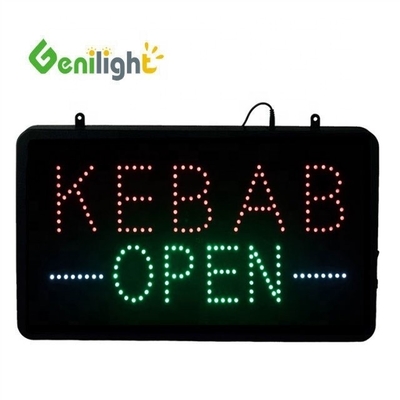 Stroomcertificaat ABS Open-Mold BURGERS KEBABS LED Sign voor maat en kleur
