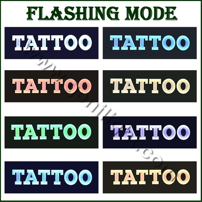 LED-tattoo piercing neon open teken met ontwerp rechthoekige vorm en epoxy hars materiaal