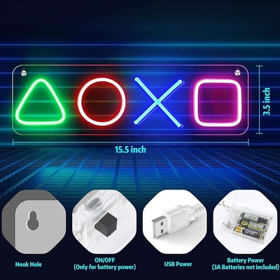 Gebouw decoratie kamer LED neonbord voor aangepaste reclame 5V Input 0 Energieverbruik
