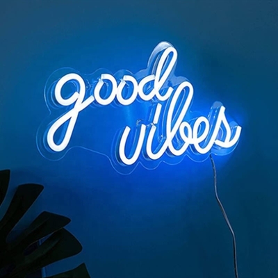 Energieverbruik 0 Goed vibres Neon Sign LED Neon lampen voor slaapkamer 16,1 x 8,3 inch