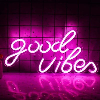 Energieverbruik 0 Goed vibres Neon Sign LED Neon lampen voor slaapkamer 16,1 x 8,3 inch