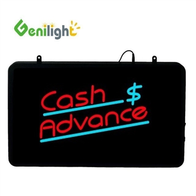 Genilight 22 * 13 inch Super Helderheid LED Check Contante brief Neon Open Teken voor binnen