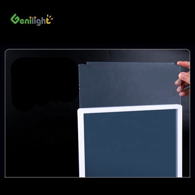 Hoog zichthoek A4 Desktop Acrylische LED-lichttafel voor advertenties in winkelcentra