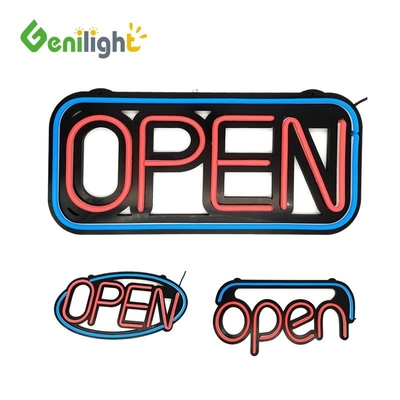 Indoor Genilight 48*25cm Silicone Open Neon Sign LED met Rohs goedgekeurde stroomvoorziening