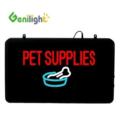 Gepersonaliseerd 22 * 13 inch LED Neon Sign voor PET SUPPLIES Business Display van Genilight