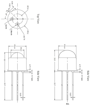 7V Max. Omgekeerde spanning UV-lichtdiode Micro LED voor verbeterde prestaties