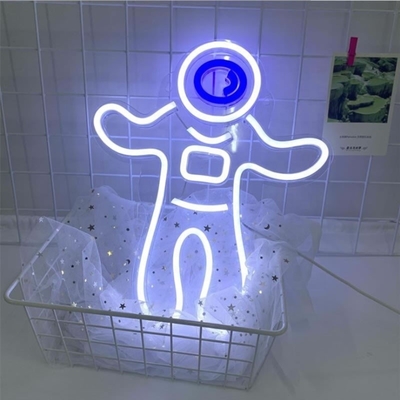 Energieverbruik 1 Astronaut Neon Light Projector Ruimte Led Borden voor slaapkamer Wand Decor