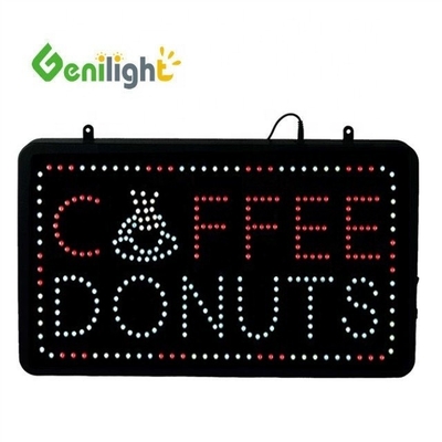 Veilige Spanning LED Coffee Donuts Shop Sign Genilight Indoor 22 * 13 inch met SDK Functie