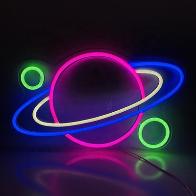 Verander uw kamer in een koele en trendy ruimte met onze Planet Neon Sign LED Light