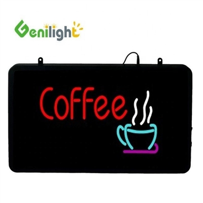 Veilige Spanning LED Coffee Donuts Shop Sign Genilight Indoor 22 * 13 inch met SDK Functie