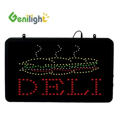 Helderheid Genilight Indoor 22*13 inch ontwerp DC12V led SANDWICHES open neon lichtbord