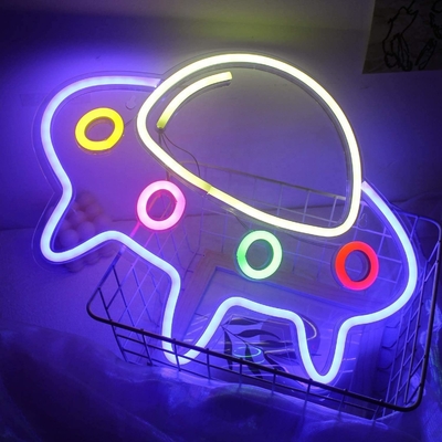 5V Neonlampen voor Bar Grote Blauwe UFO Ruimteschip Muurkunst 50000 Uren Levensduur
