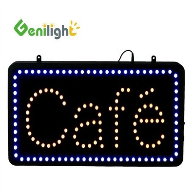 Genilight Indoor 22*13 inch LED Cafe Open Sign met energiebesparing en SDK functie