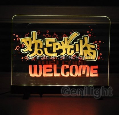 Aanpasbaar RGB SMD5050 LED strip magnetisch schrijfbord voor interactieve reclame