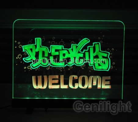 Aanpasbaar RGB SMD5050 LED strip magnetisch schrijfbord voor interactieve reclame