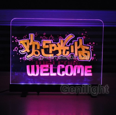 Aanpasbaar RGB SMD5050 LED strip magnetisch schrijfbord voor interactieve reclame