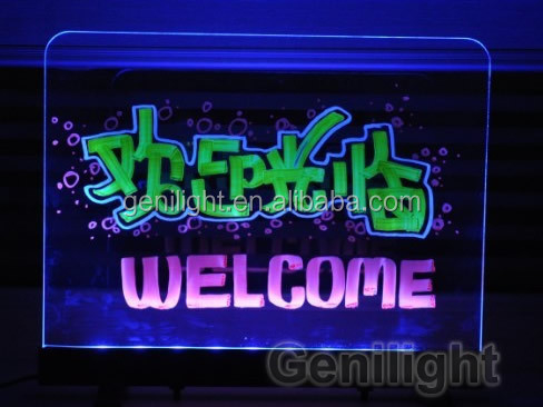Aanpasbaar RGB SMD5050 LED strip magnetisch schrijfbord voor interactieve reclame