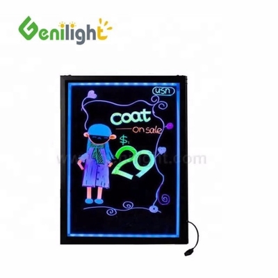 Blinkend LED Schrijfbord met controle knop katoenen statief rechthoekige vorm en grote windbestendige capaciteit