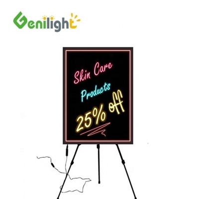 Blinkend LED Schrijfbord met controle knop katoenen statief rechthoekige vorm en grote windbestendige capaciteit