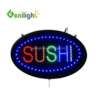 Persoonlijke brief SUSHI vis Led Neon Sign voor rechthoekig stroomcertificaat CE ROHS en meer