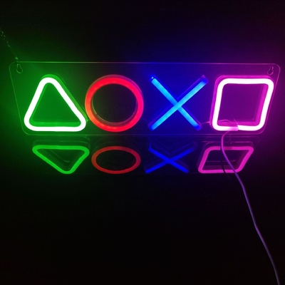 Verbeter je speelkamer met kleurrijke LED-neonlichten 42 * 12,5 cm USB-aangedreven wanddecoratie