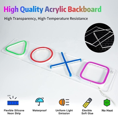 Verbeter je speelkamer met kleurrijke LED-neonlichten 42 * 12,5 cm USB-aangedreven wanddecoratie