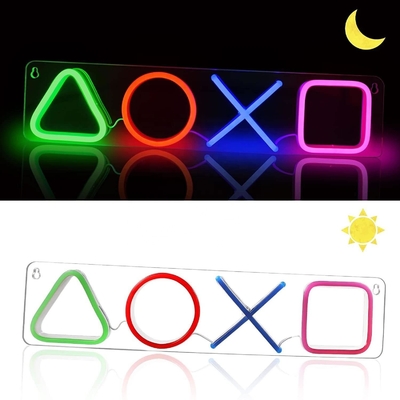 Verbeter je speelkamer met kleurrijke LED-neonlichten 42 * 12,5 cm USB-aangedreven wanddecoratie