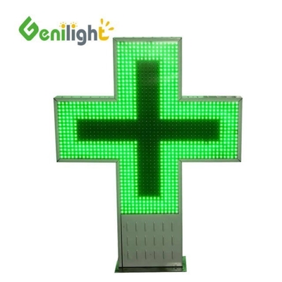 P16 P20 Pixels 3D LED Apotheek Cross Display Sign met RS232 RF Control Communication