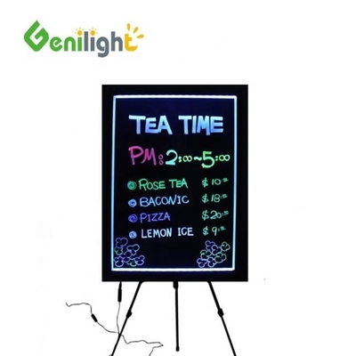 Acryl- of gehard glasoppervlaktafel Op maat gemaakt full-color LED schrijfbord