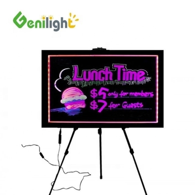 Acryl- of gehard glasoppervlaktafel Op maat gemaakt full-color LED schrijfbord
