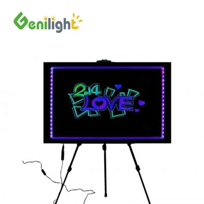 Acryl- of gehard glasoppervlaktafel Op maat gemaakt full-color LED schrijfbord