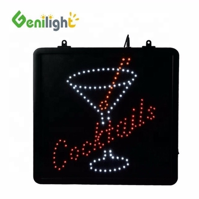 Krijg uw eigen aangepaste cocktails en papegaai neon lichtbord met scherm afmetingen 53 * 45 cm