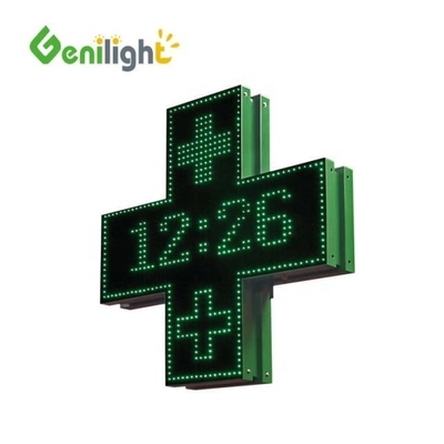 Hoge contrastverhouding Blauw Rood Geel of volkleurig apotheek LED kruisbord