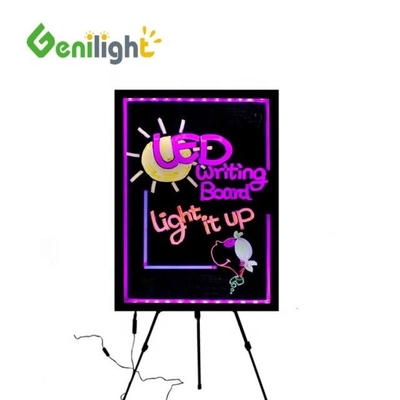 Acryl rechthoekig neon schrijfbord LED-scherm voor bedrijven