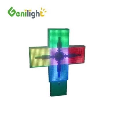 Foto Media LED Cross Medical Pharmacy Display voor de farmaceutische industrie