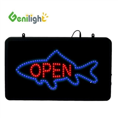 56*33cm DC12V Genilight Flash Edge Advertising LED Open Sign voor Fried Chicken Shop