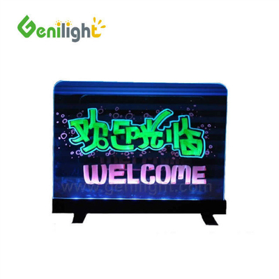 Indoor Mini RGB Transparante LED Schrijfbord Panel Grootte 20*30cm voor Shop Display