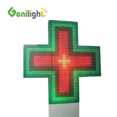 3D-animatie LED-display Aantrekkelijk Led Apotheek Cross Display met 1280 / 2560 stippen