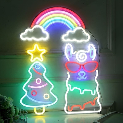 1 Energieverbruik Op maat gemaakte wolk led neon licht wandlicht voor slaapkamer en kinderkamer