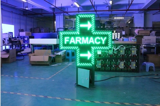 ODM Full Color LED Cross Apotheek Sign met WIFI Control en 1G Pixel Configuration