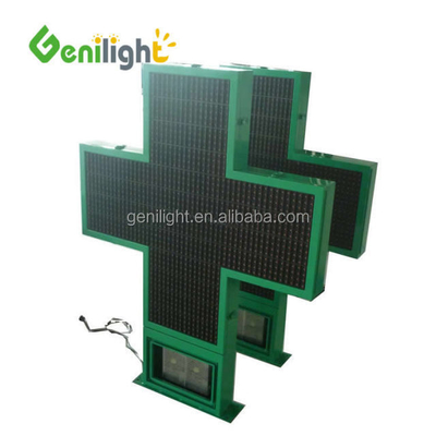 Buitengebied groen LED apotheekbord P10 P16 P20 P25 RF WIFI 1024*1024mm Helderheid ≥6000CD