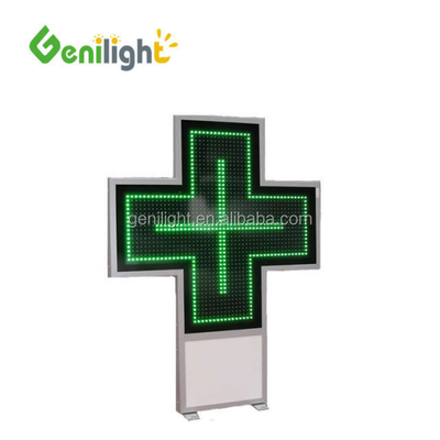Buitengebied groen LED apotheekbord P10 P16 P20 P25 RF WIFI 1024*1024mm Helderheid ≥6000CD