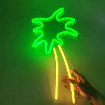 Grote neonplaat van kokosboom Led Flex Neon licht USB aangedreven nachtlicht voor kinderkamer Spanning 5V