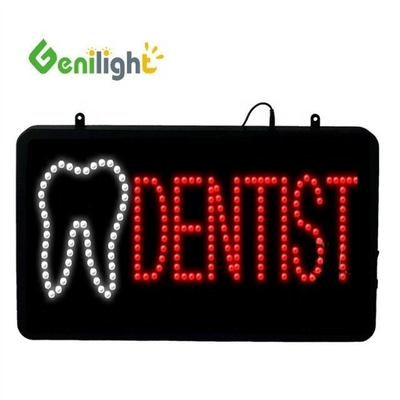 Genilight Custom Dentist Animated LED Neon Sign met Tand Logo
