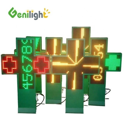 1280 / 2560 stippen LED verlicht medisch kruis FARMACIE Bedrijfsbord met fotomedia