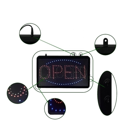 Super helder open gesloten geanimeerd knipperend LED-vensterbord met en PCB-frontbord