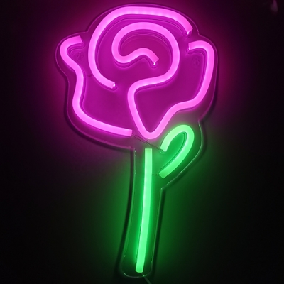 50000 uur levensduur LED-neonbord met gepersonaliseerde bloemroos